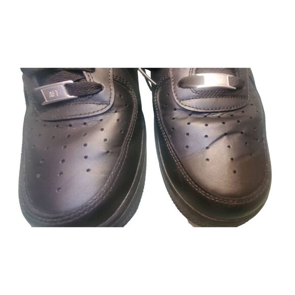 Nike Air Force 1 Low Triple Black Shoes Sneakers AF1  Men's Size 10.5 NO BOX - Picture 7 of 9